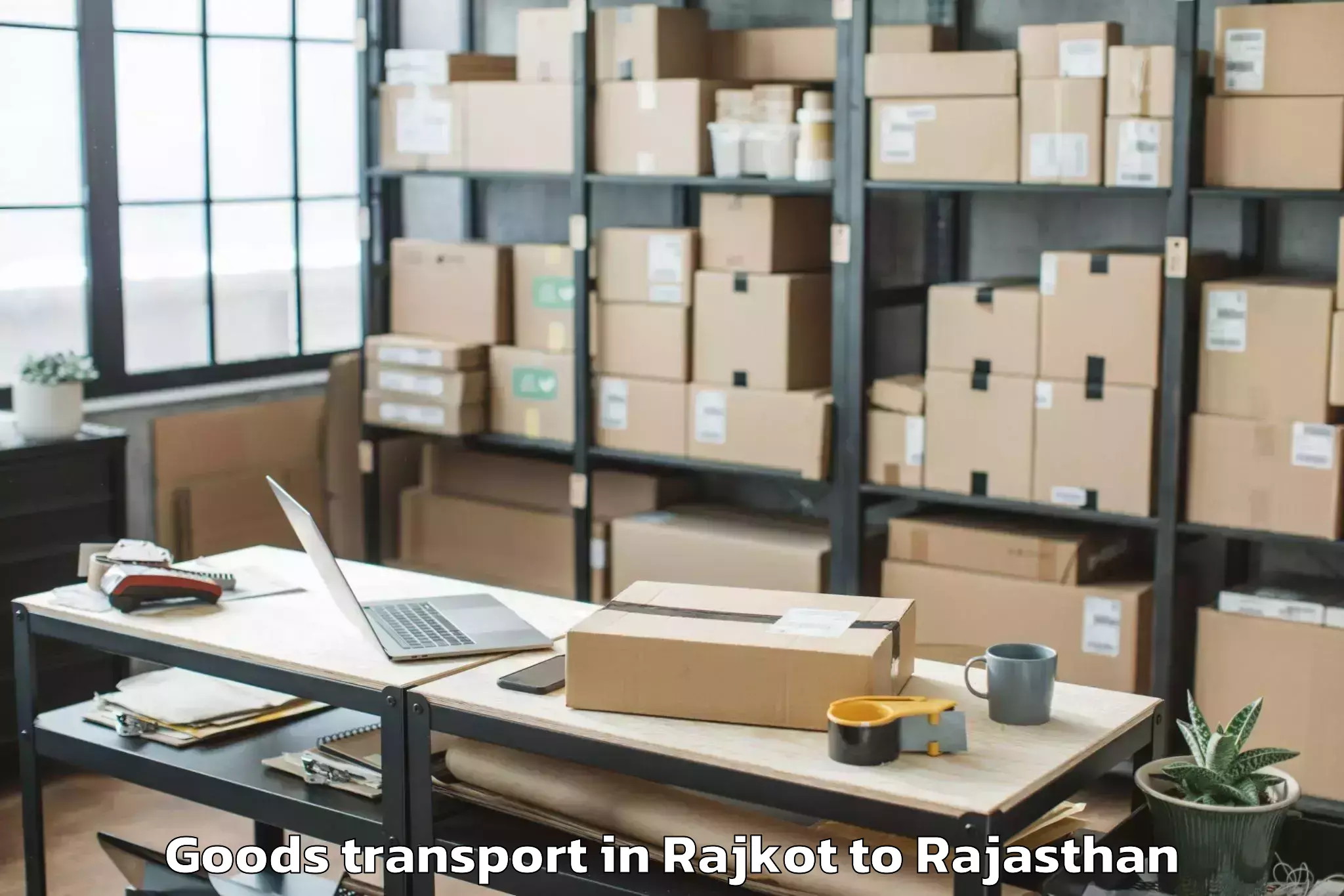 Top Rajkot to Bagidora Goods Transport Available